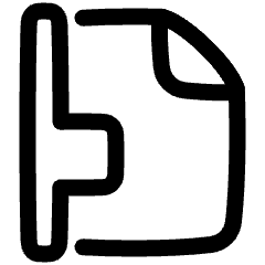 Align Page Icon from Plump Line Set