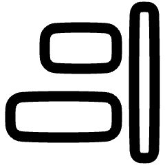 Align Right 1 Icon from Plump Line Set