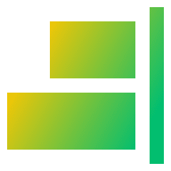 Align Right 1 Icon from Sharp Gradient Set