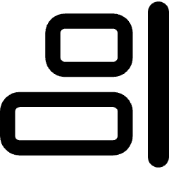 Align Right 1 Icon from Core Remix Set