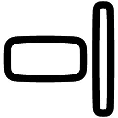 Align Right 2 Icon from Plump Line Set