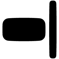 Align Right 2 Icon from Plump Solid Set