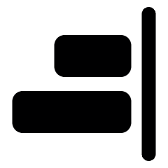 Align Right Icon from Ultimate Bold Set