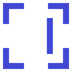 Align Right Frame Icon from Sharp Duo Set