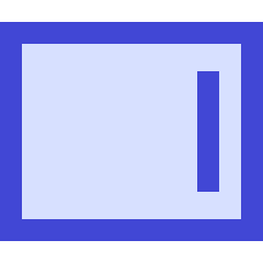 Align Right Horizontal Icon from Sharp Duo Set