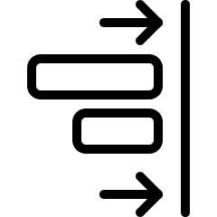 Align Right Move Icon from Ultimate Light Set