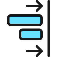 Align Right Move Icon from Ultimate Colors Set