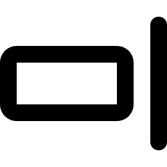 Align Right Icon from Micro Line Set