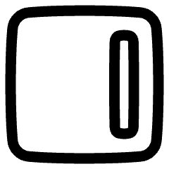 Align Right Square Icon from Plump Line Set