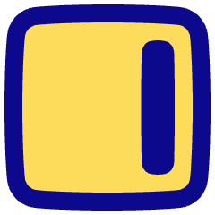 Align Right Square Icon from Plump Pop Set