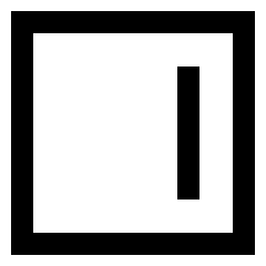 Align Right Square Icon from Sharp Line Set