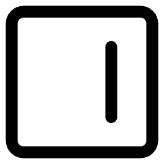 Align Right Square Icon from Core Line Set