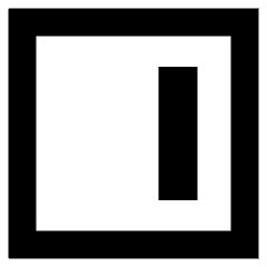 Align Right Square Icon from Sharp Remix Set