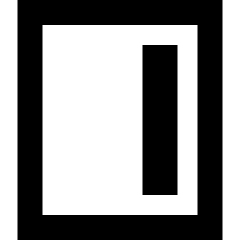 Align Right Vertical Icon from Sharp Remix Set
