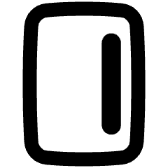 Align Right Vertical Icon from Plump Remix Set