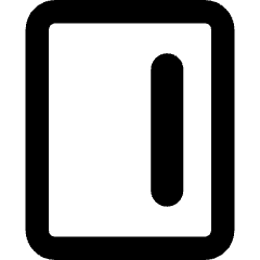 Align Right Vertical Icon from Core Remix Set