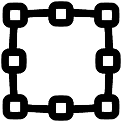 Align Selection Icon from Plump Line Set