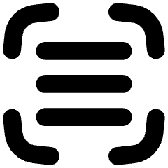 Align Three Horizontal Frame Icon from Flex Solid Set