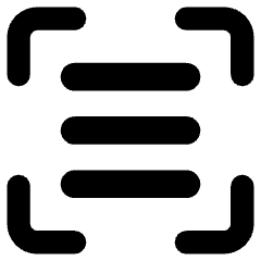 Align Three Horizontal Frame Icon from Core Remix Set