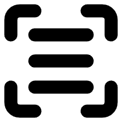 Align Three Horizontal Frame Icon from Core Solid Set