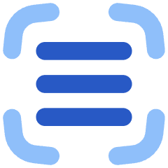 Align Three Horizontal Frame Icon from Flex Flat Set
