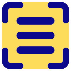Align Three Horizontal Frame Icon from Core Pop Set