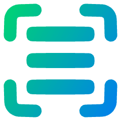 Align Three Horizontal Frame Icon from Plump Gradient Set