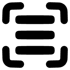 Align Three Horizontal Frame Icon from Plump Solid Set