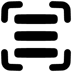 Align Three Horizontal Frame Icon from Plump Remix Set
