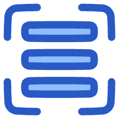 Align Three Horizontal Frame Icon from Plump Duo Set