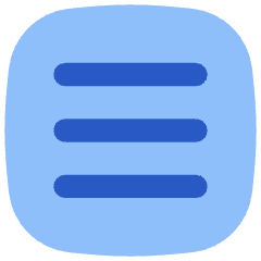 Align Three Horizontal Square Icon from Flex Flat Set