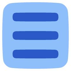 Align Three Horizontal Square Icon from Plump Flat Set