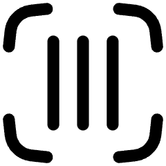 Align Three Vertical Frame Icon from Flex Line Set