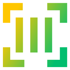 Align Three Vertical Frame Icon from Sharp Gradient Set