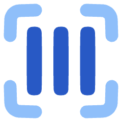 Align Three Vertical Frame Icon from Plump Flat Set