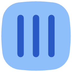 Align Three Vertical Square Icon from Flex Flat Set