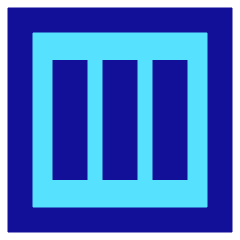 Align Three Vertical Square Icon from Sharp Pop Set