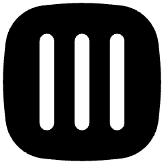 Align Three Vertical Square Icon from Flex Solid Set