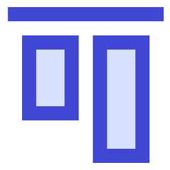 Align Top 1 Icon from Sharp Duo Set