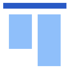 Align Top 1 Icon from Sharp Flat Set