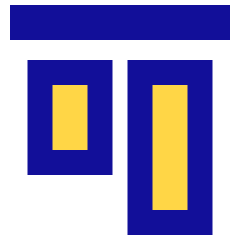 Align Top 1 Icon from Sharp Pop Set