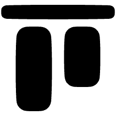 Align Top 1 Icon from Plump Solid Set