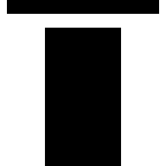 Align Top 2 Icon from Sharp Solid Set