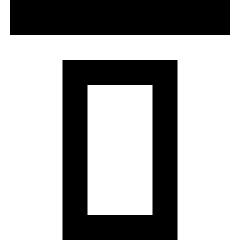 Align Top 2 Icon from Sharp Remix Set