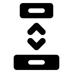 Align Top Bottom Icon from Ultimate Bold Set
