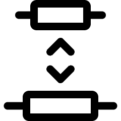 Align Top Bottom Icon from Ultimate Regular Set