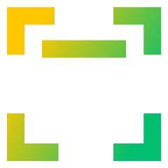 Align Top Frame Icon from Sharp Gradient Set