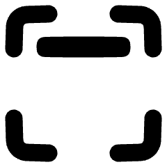 Align Top Frame Icon from Plump Solid Set