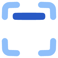 Align Top Frame Icon from Plump Flat Set