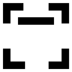 Align Top Frame Icon from Sharp Solid Set